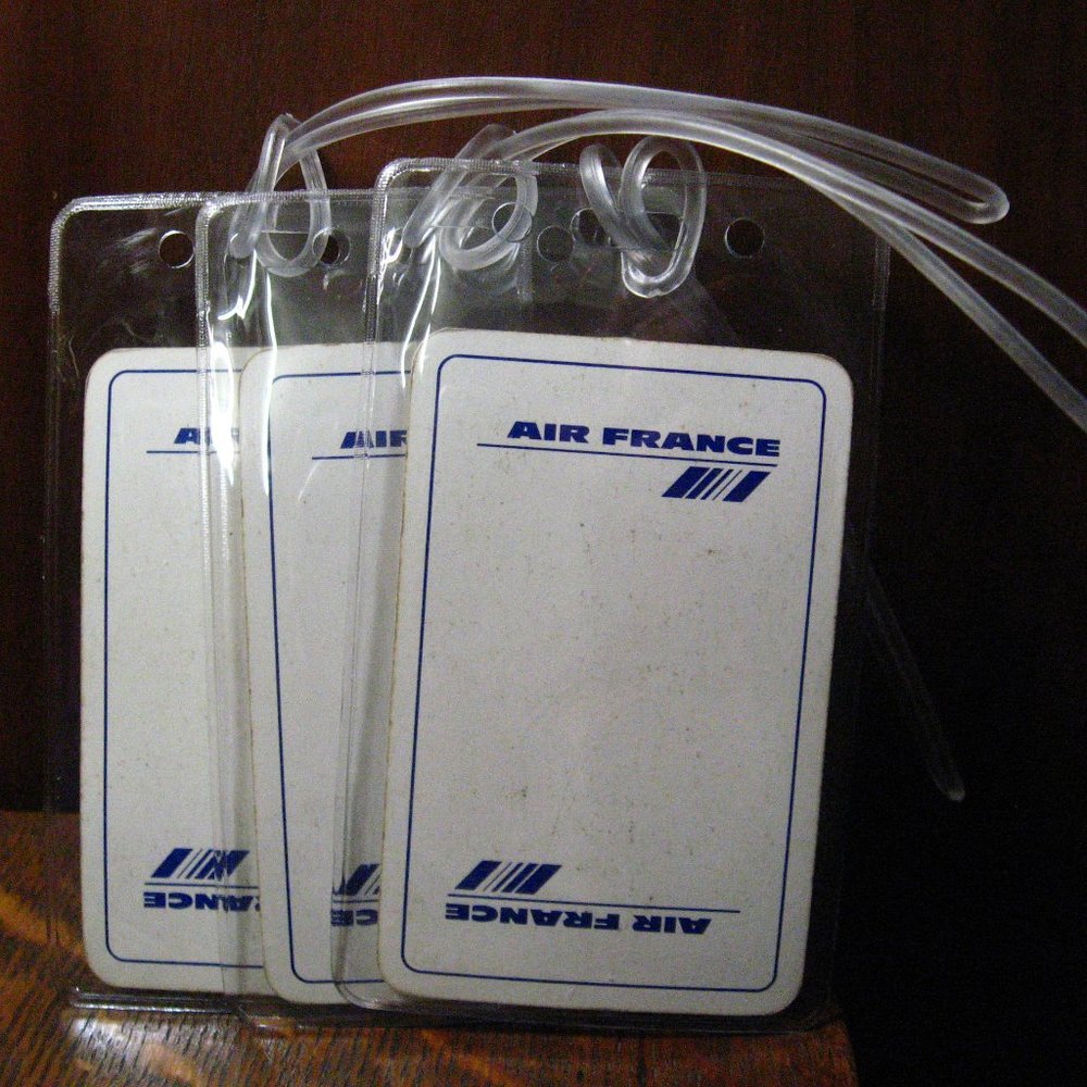 ✈️ Air France Airlines Vintage Playing Cards Luggage Tags